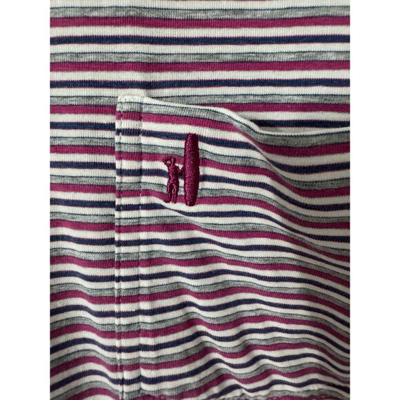 Johnnie-O Grady Striped Polo in Chateau Size XL - Picture 3 of 6